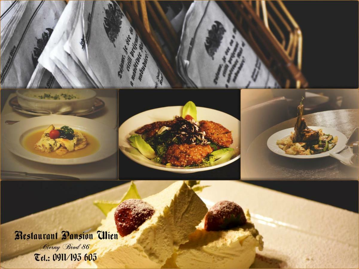 Restaurant Pansion Wien Cierny Brod Dış mekan fotoğraf